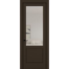 Купить Межкомнатная дверь керамик NC 10 коричневый остеклённая