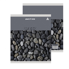 Тетрадь 96л., А5, клетка, Alingar "Elements of nature", скрепка, мелованный картон (стандарт), блок офсет, 5 дизайнов в пленке т/у