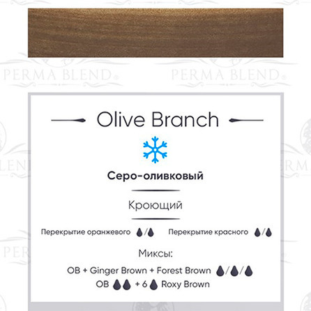 "OLIVE BRANCH"  пигмент для бровей. Permablend