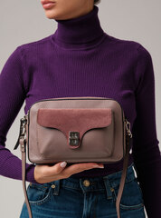 Сумка кросс-боди Deboro 30270 розово-серый