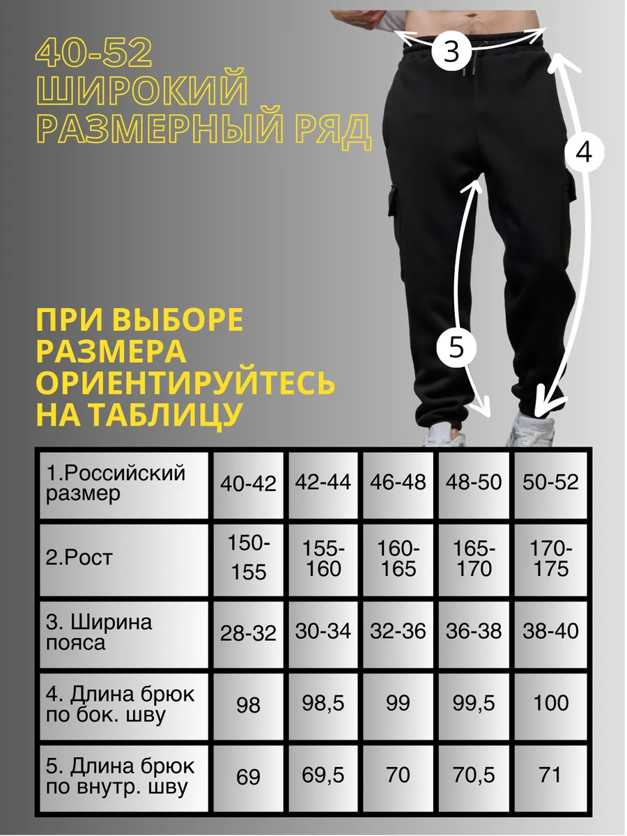 Теплые джоггеры с флисом