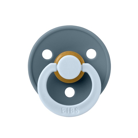 Пустышка латексная BIBS Studio - Fusion - Petrol/Baby Blue, 18+
