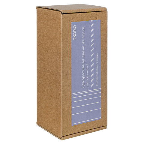 Свеча декоративная 16.5см Tkano Edge лаванда