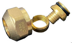 Адаптер зажимной для труб RIIFO Vita PE-X латунь 20x2,0-3/4"ВР Евроконус