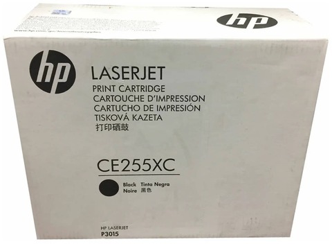 Оригинальный лазерный картридж HP CE255XC 55X чёрный