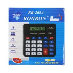 
          Калькулятор настольный Ronbon 8 Bit, LCD, 12*13*2 см, чёрный