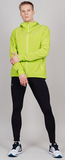 Элитная беговая ветрозащитная куртка с капюшоном Nordski Pro Energy Lime Green мужская