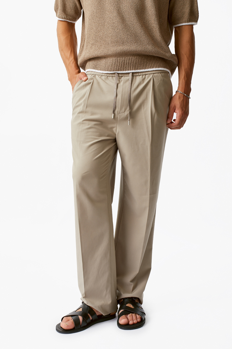 Бежевые брюки Laine