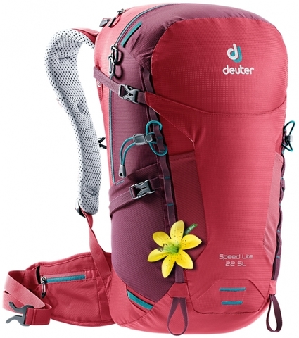 Картинка рюкзак туристический Deuter Speed Lite 22 SL Cardinal-Maron - 1