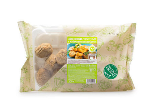 Котлеты овощные с кабачками и капустой ВкусВилл, 200г