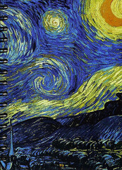 Скетчбук Ван Гог. Звездная ночь (А5)