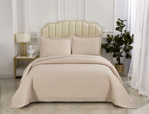 Покрывало 160х220 и наволочка 50х70 Sofi De MarkO Роксалана Крем