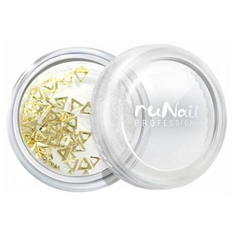 Runail дизайн для ногтей металлические украшения треугольник (серебро)