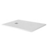 BelBagno TRAY-MR-UNO-AH-160/80-35-W-CR Поддон из искусственного мрамора в комплекте с сифоном с декоративной накладкой (хром)