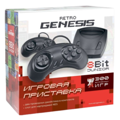 Игровая приставка Retro Genesis 8 Bit Junior + 300 игр, модель ZD-03 (AV кабель, 2 проводных джойстика)