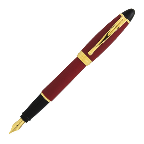 Перьевая ручка Aurora Ipsilon Satin Bordeaux GT, перо - М, в подарочной коробке