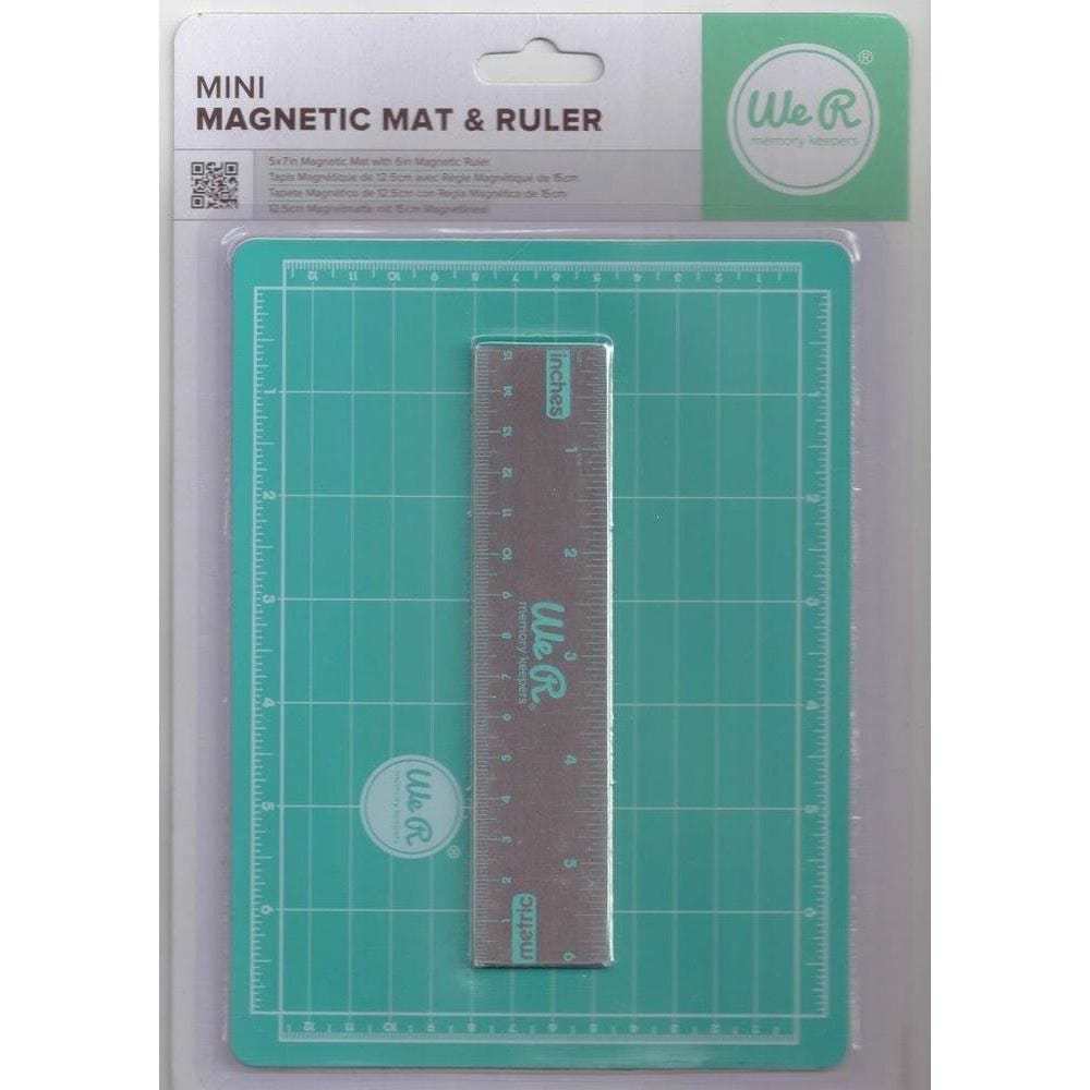 Магнитный мини мат для резки 15,2 х 20,2 см.   Mini Magnetic Cutting Mat & Ruler Set