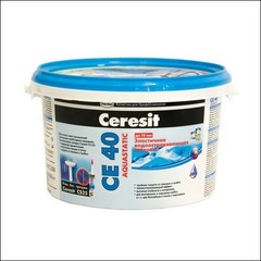 Затирка для швов CERESIT СЕ 40 Aquastatic до 10мм эластичная водоотталкивающая с противогрибковым эффектом (жасмин)
