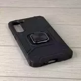 Противоударный чехол Strong Armour Case с кольцом для Samsung Galaxy S23 (Синий)