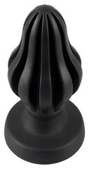 Черная анальная пробка Super Soft Butt Plug - 11,1 см. - 