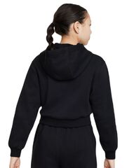 Детская теннисная толстовка Nike Sportswear Club Fleece Crop Hoodie - black/white