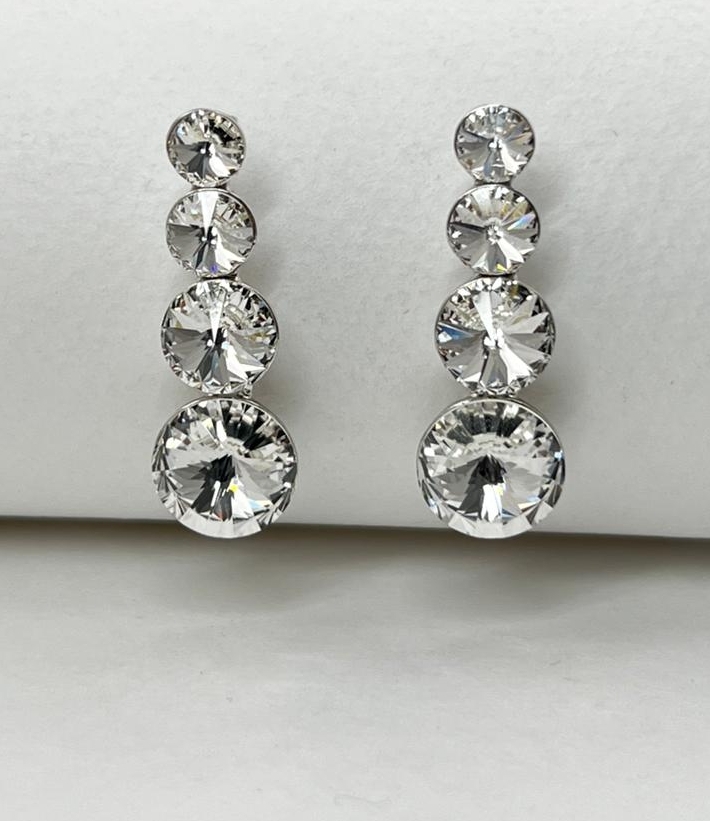 Серьги с кристаллом Swarovski — купить в интернет магазине Diamant