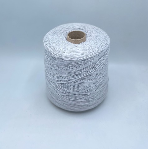 Бобинная пряжа (пр.Италия), art.Cotone, 350м/100 гр. 100%Хлопок, цвет-Светло-серый меланж , арт.34736