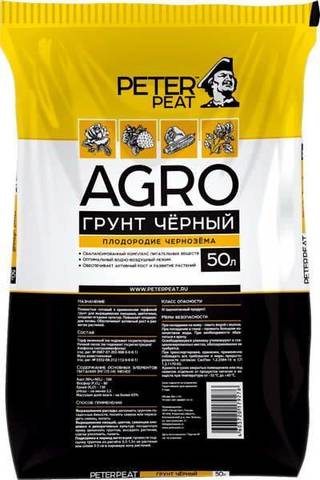 Грунт черный АГРО Peter Peat 50 л