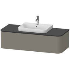 Duravit Happy D.2 Plus Тумба подвесная  354x1300x550мм 1 ящик, цвет: stone grey satin matt HP4942M9292 фото