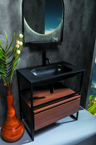 Boheme 894-080-D Ящик под консоль LOFT 80 dark wood, 1 полка