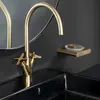 Ramon Soler 910102OC Смеситель для раковины Золотой