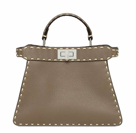 Сумка Fendi Peekaboo "i See You" коричнево-бежевый