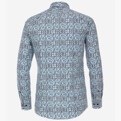 Рубашка Venti Modern Fit 103366800-350 в горошек сине-бирюзовая