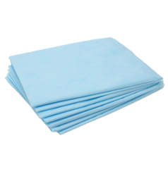 Простынь одноразовая нестерильная 70х80 см., SMS-25 г/м2, голубая ПКФ Медкомплект, 20 шт/упк