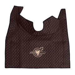 Ковры Volvo FH-16 (автомат) (экокожа, коричневый, черный кант, бежевая вышивка)