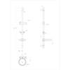 Lemark LM8103C Стойка душевая 68,5 см с круглой мыльницей, хром, блистер