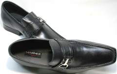 Элегантные мужские туфли с ремешком Mariner 4901 Black.
