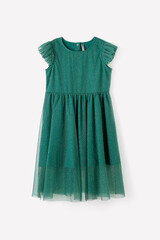 Платье  для девочки  К 5528/3/темно-зеленый