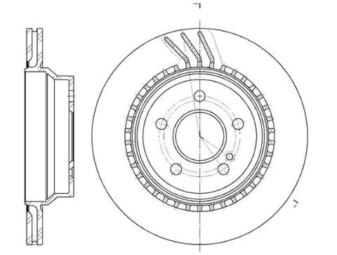 Диск тормозной вентилируемый G-brake  GR-02935