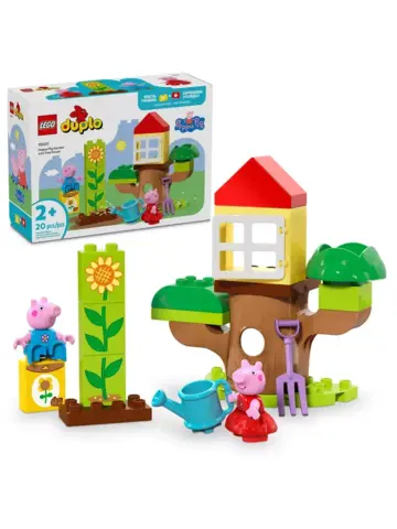 Конструктор Duplo 10431 Свинка Пеппа: сад и домик на дереве