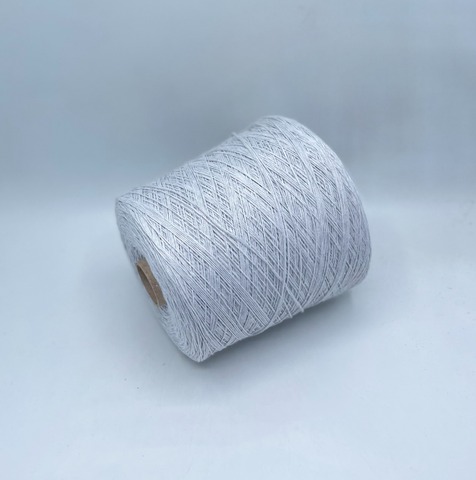 Бобинная пряжа (пр.Италия), art.Cotone, 350м/100 гр. 100%Хлопок, цвет-Светло-серый меланж , арт.34736