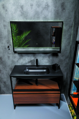 Boheme 894-100-D Ящик под консоль LOFT 100 dark wood, 1 полка фото