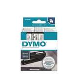 S0720680 - Картридж с лентой DYMO 9 мм х 7м. , пластик , черный на белой ленте