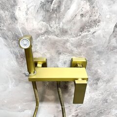 Смеситель с гигиеническим душем HAIBA HB5517-5 золото