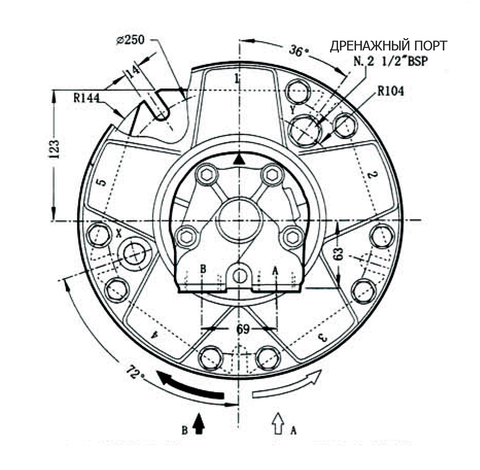 Гидромотор INM2-630