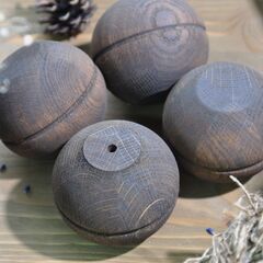 Комплект мебельных дубовых ножек 4 шт. для стола и шкафа, коричневый