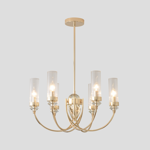 Люстра на штанге Crystal Lux SECRET SP6 GOLD