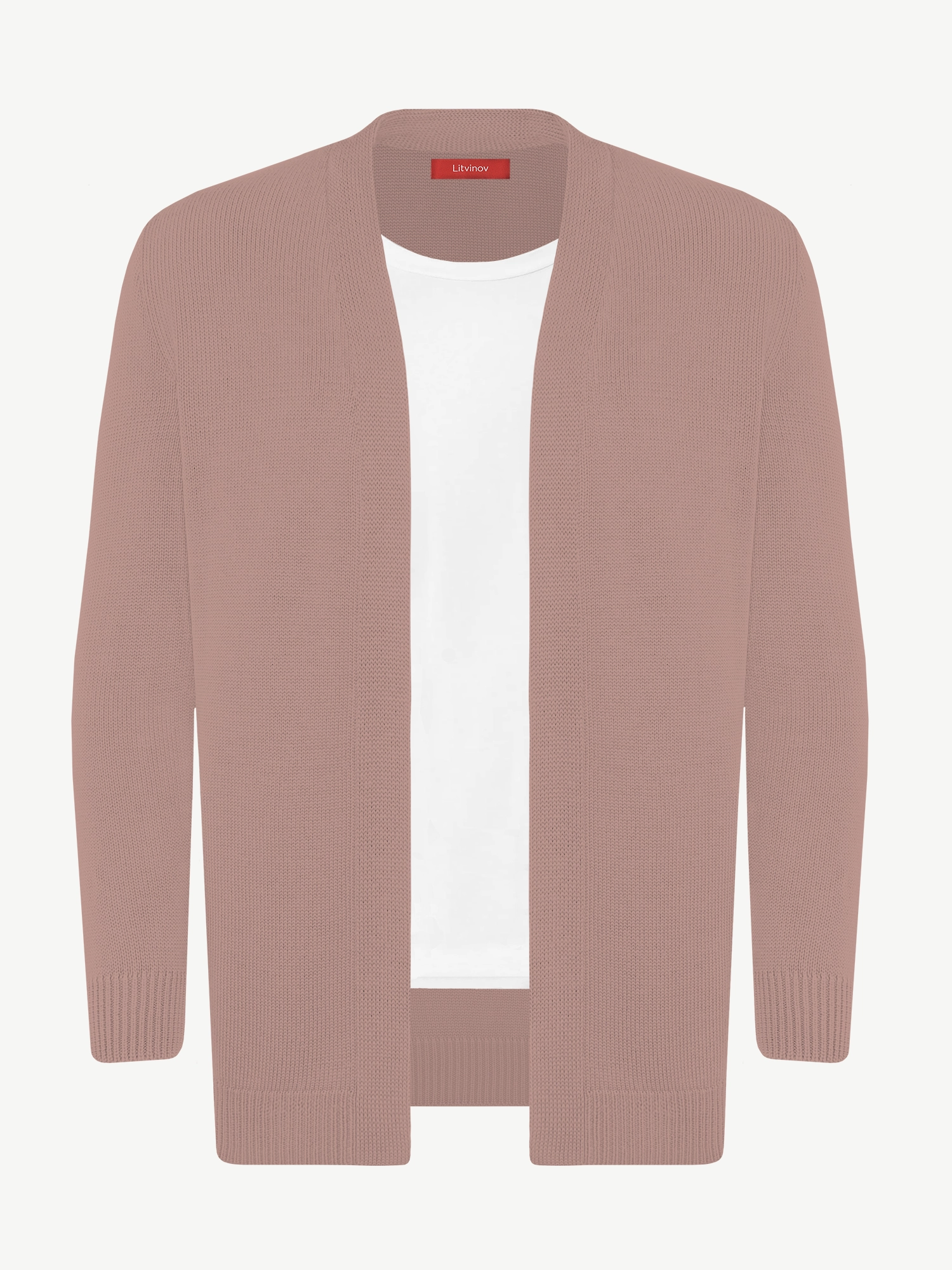 Кардиган с планкой из мягкой шерсти