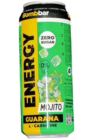 Напиток БОМББАР L-карнитин с гуараной, лайм-мята 0,5л