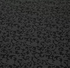 Костюмная ткань жаккард 210 гр/м2, 47% хлопок, 50% п/э, 3% эл, 150 см, чёрный